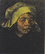 Head of a Peasant woman with white hood, Vincent Van Gogh